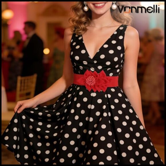 Wide Elastic Belt with Flower Pearl Decoration Stretchy Snap Closure